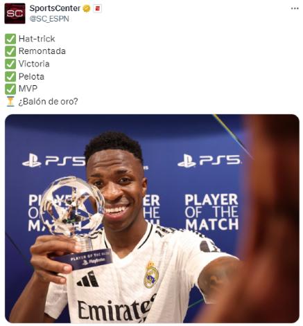 “Le tocas los h*** y te atienes a esto”: la prensa se rinde ante Vinicius y Real Madrid por otra épica remontada en Champions