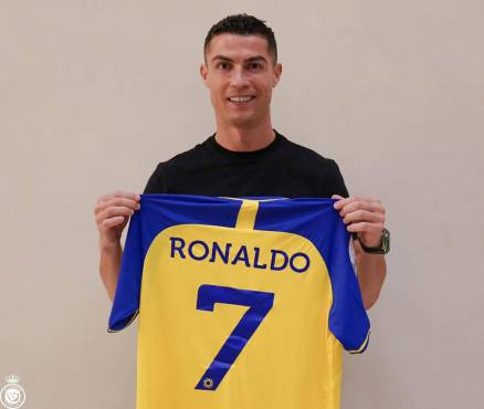 Así presentó el Al Nassr a Cristiano Ronaldo como su nuevo jugador.