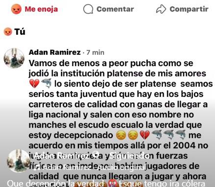 Reconocido exjugador del Platense arremete tras fichaje de Davis Flow: Se jodi*