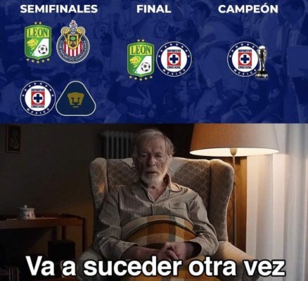 Los imperdibles memes de la paliza de Cruz Azul a Pumas en semifinales: Este año es el bueno