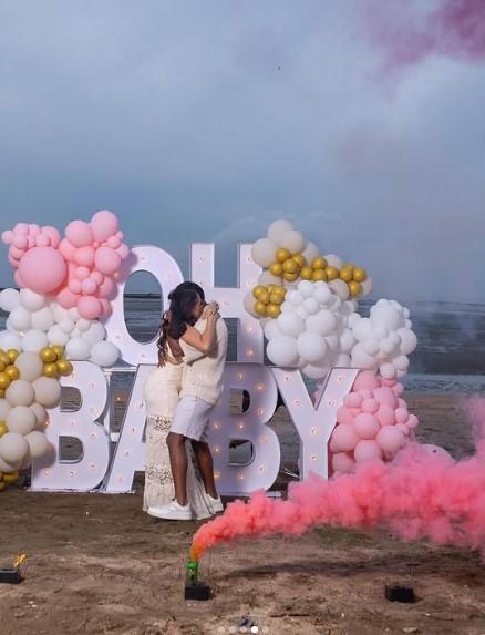 La hermosa esposa panameña de futbolista del Motagua que se convertirá en papá; así anunciaron la noticia