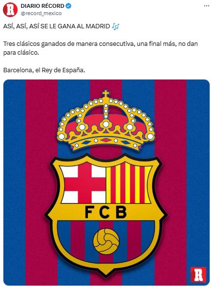 La prensa reacciona por el título del Barcelona tras vencer al Real Madrid: Ni árbitros ni nada, somos los mejores; no dan para el Clásico