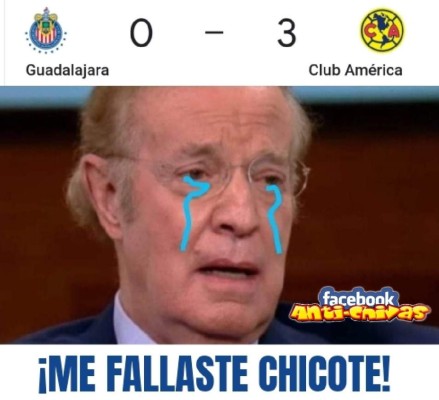 Memes estallan contra el Guadalajara tras caer humillado ante el América en el clásico mexicano