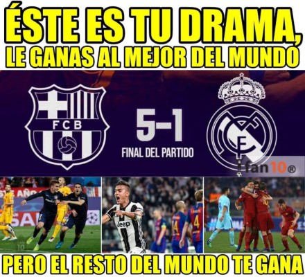 ¡Siguen las burlas! Surgen divertidos memes en contra del Real Madrid