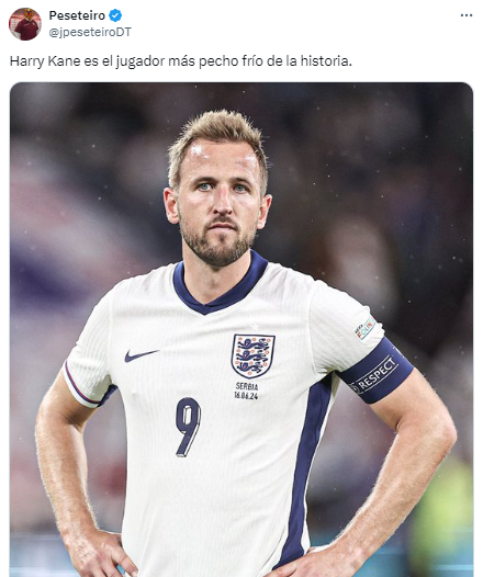 Eurocopa 2024: memes destrozan a Harry Kane por la derrota de Inglaterra ante España en la final