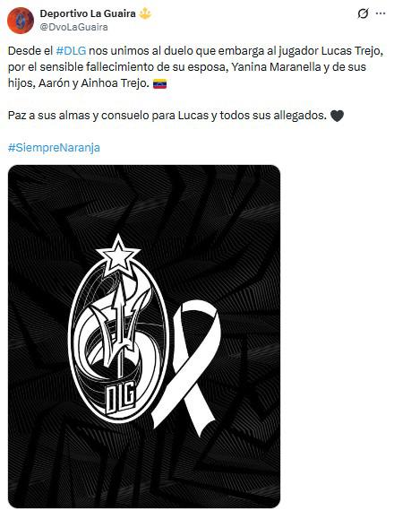 Encontraron sin vida a la esposa e hijos de Lucas Trejo tras sismos en Venezuela