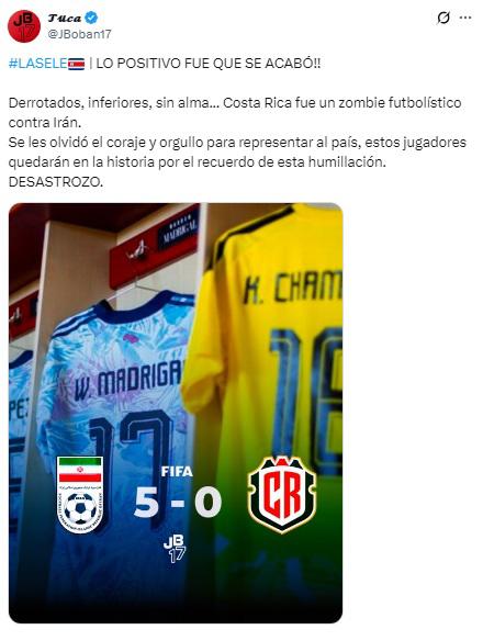 Costa Rica se murió: la reacción de la prensa tras la humillante paliza y lo que dicen del Bocha Batista