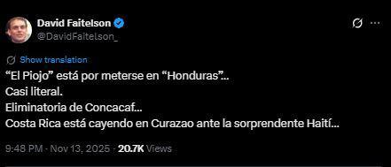 Vergonzoso, Somos el hazmerreír: señalan al culpable de la caída de Honduras ante Nicaragua en la Eliminatoria
