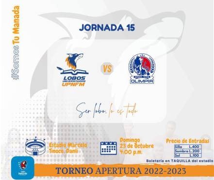 Cambio de sede para el partido entre Lobos y Olimpia.