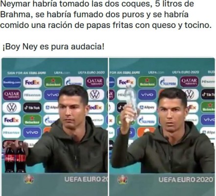 Vuelven a acusar a Neymar de estar gordo en el juego de Brasil y los memes lo despedazan