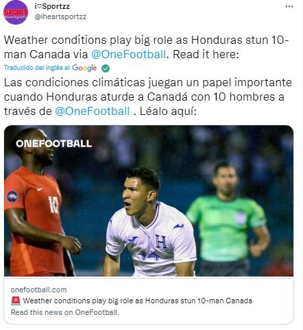 Se quejan del césped y ¿se acabó la dinastía?: Así reaccionó la prensa internacional tras el triunfo de Honduras sobre Canadá