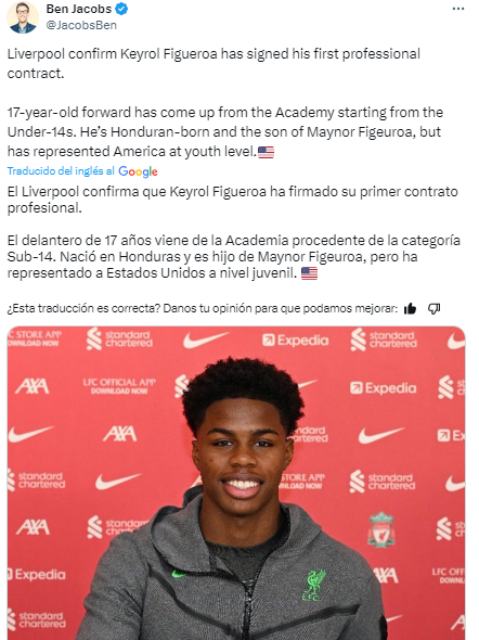 Lo que dicen los medios del fichaje de Keyrol Figueroa por el Liverpool: “Próxima estrella de la Premier League”