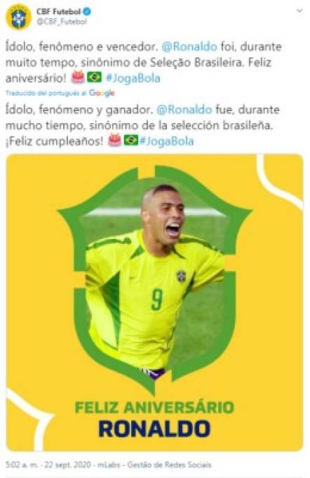 La verdadera razón por la que Ronaldo 'El Fenómeno' es felicitado por su cumpleaños dos veces al año