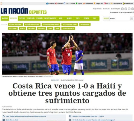 Así amanecieron diarios de Concacaf tras primera fecha en eliminatoria