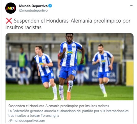 ¿Racismo en Tokio? La reacción de la prensa mundial tras el escándalo en el Alemania-Honduras y diario Marca estalla