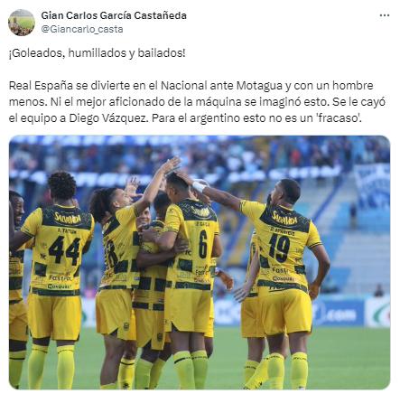 La prensa se rinde ante Real España tras humillar a Motagua y lo que dicen sobre Diego Vázquez: “Que continúe el circo”