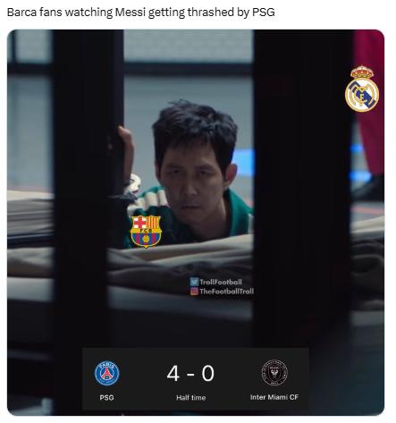 Memes destrozan a Messi por la paliza del PSG sobre Inter Miami en el Mundial de Clubes