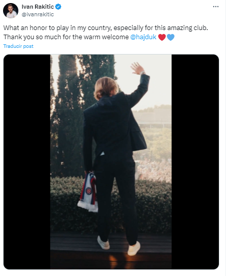 Rakitic se aburrió de Arabia Saudita y fue presentado por su nuevo equipo: brutal bienvenida para el croata