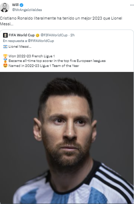 Indignación con Messi por su nominación al The Best 2023: “Es surrealista, Cristiano Ronaldo tuvo mejor año”