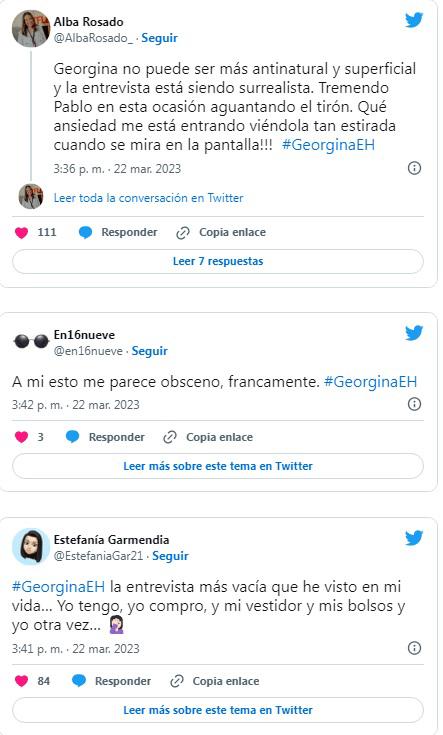 Las terribles críticas a Georgina Rodríguez por su entrevista en El Hormiguero: “Me parece obsceno, es insoportable”