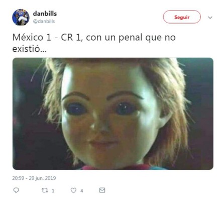 Los memes se burlan de México tras el penal inexistente a favor de Costa Rica