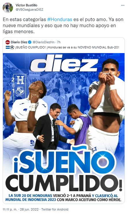 Periodistas reaccionan tras la clasificación de Honduras al Mundial de Indonesia: ‘‘Es capaz de vencer a Estados Unidos y ser campeón’’