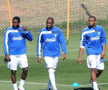 Los hermanos Palacios durante el Mundial de Sudáfrica 2010.