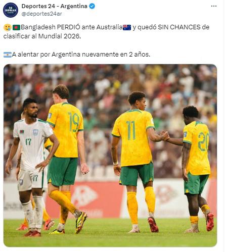 Selección quedó fuera del Mundial 2026 y el motivo por el que Argentina ‘celebra’: “A alentar nuevamente en 2 años”