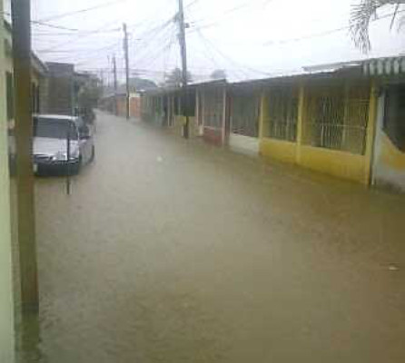 Inundaciones en zona norte de Honduras.