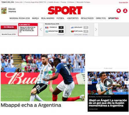 PORTADAS: Así titulan los diarios la eliminación de Argentina de Messi de Rusia 2018