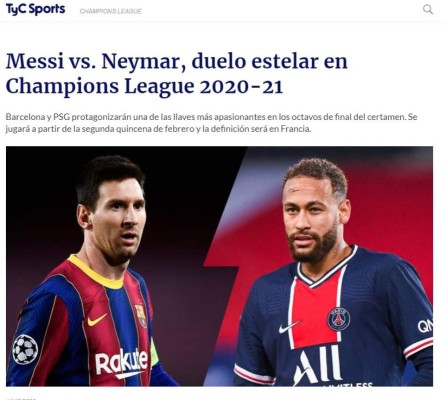 Sorteo de la Champions League: Barcelona-PSG, el cruce del morbo entre Messi y Neymar