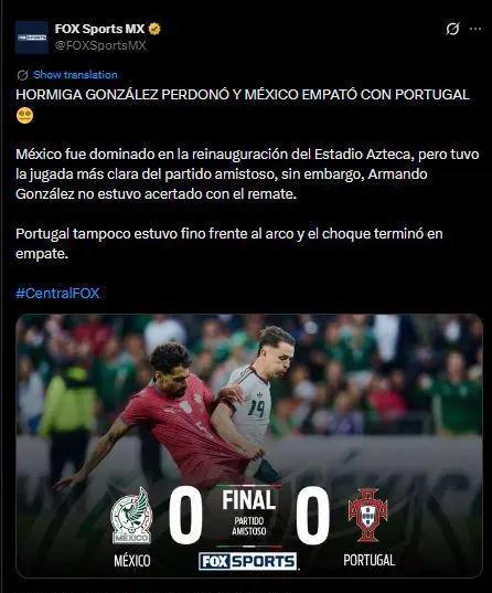 Ya ni duele: la ácida reacción de Faitelson y esto dice la prensa de México tras el resultado ante Portugal