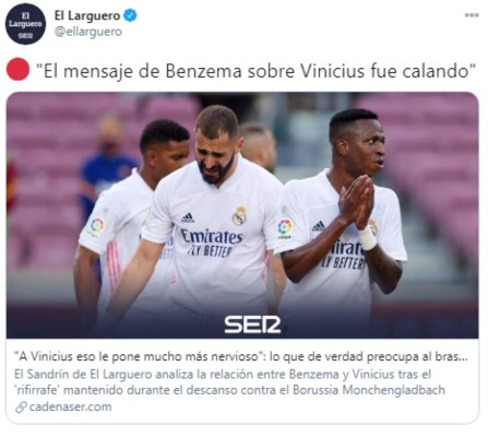 'Benzema fue antiético, cobarde y ridículo': La prensa de Brasil e internacional sobre el ataque a Vinicius &nbsp;&nbsp;