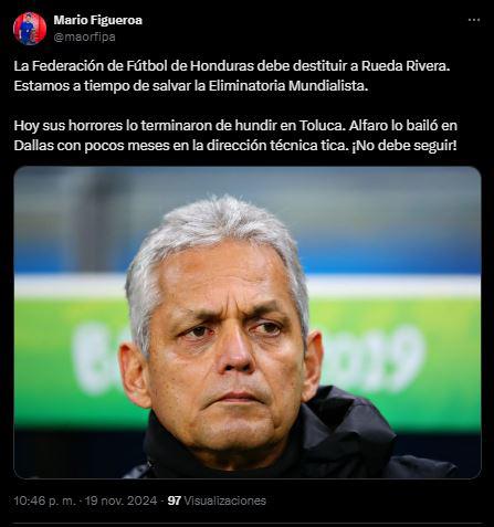 La prensa hondureña atiza contra Reinaldo Rueda tras goleada ante México: “Es toda tuya”, “Expuso de forma horrible al jugador” y “Fue vulnerable”