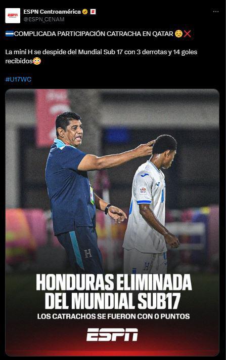Un fracaso más, Terminó el martirio: así reaccionó la prensa tras la dura eliminación de Honduras del Mundial Sub-17