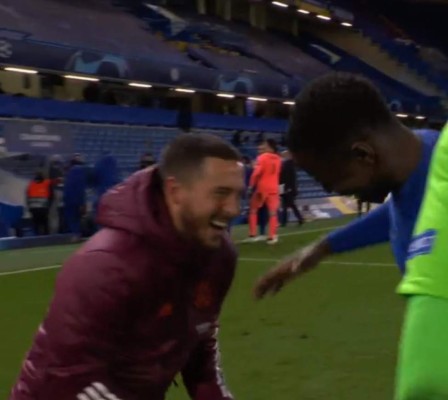 No se vio en TV: Hazard 'celebra' con el Chelsea y las imágenes de dolor y tristeza en el Real Madrid