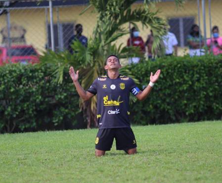 Así celebró Gerson Duarte su tanto en el partido ante la Real Sociedad.