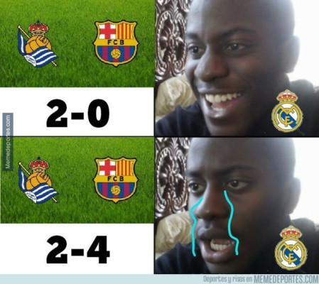 Los memes de la remontada del Barcelona ante la Real Sociedad