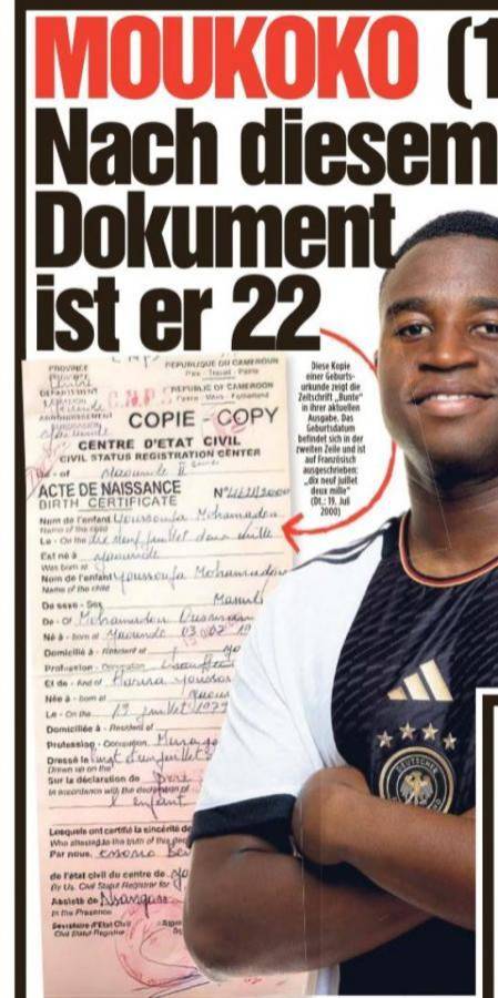 Polémica con Moukoko: su padre revela que le falsificaron los papeles, esta es su verdadera edad y la postura del Dortmund