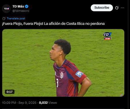 Lejos del Mundial, Cobarde y Gracias Haití: en Costa Rica llenos de cólera piden que lo echen de la selección