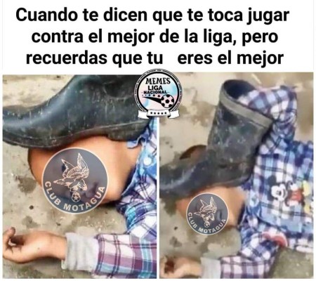 Memes: 'Trituran' al Motagua por dejar escapar el gane en el clásico ante Olimpia