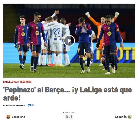 Barcelona perdió ante Leganés y así reacciona la prensa: “Ridículo colosal; qué manera de cag****”
