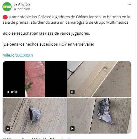 Escándalo en Chivas: un futbolista explotó un petardo en la conferencia y los periodistas abandonaron el lugar