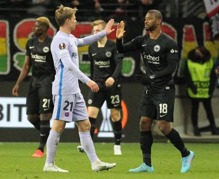 ¡Frenada la Xavineta! Barcelona no pudo contra el Eintracht Frankfurt y deja todo para vuelta en la Europa League