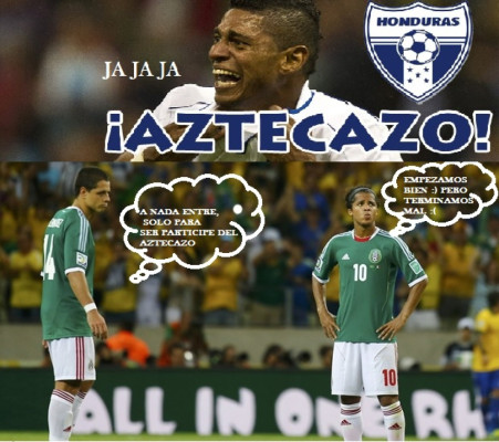 Memes y fotomontajes del Aztecazo a México