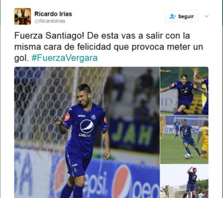 Compañeros, afición y periodistas muestran su apoyo a Santiago Vergara