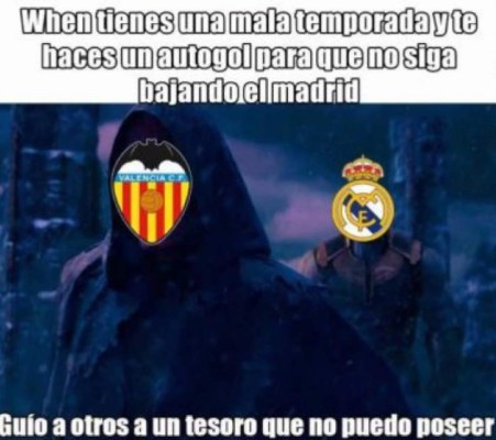 River se cuela en los memes del triunfo del Real Madrid sobre el Valencia