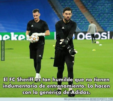 Real Madrid cae ante el Sheriff, Messi se acostó en la barrera y los memes los destrozan