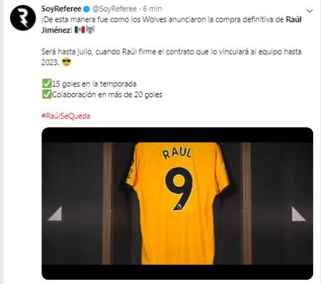 Lo que dice la prensa mundial sobre el fichaje de Raúl Jiménez: 'Histórico'