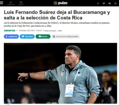 'El más parecido a Pinto, trabajador y metódico': Lo que dice la prensa tica de la llegada de Luis Fernando Suárez